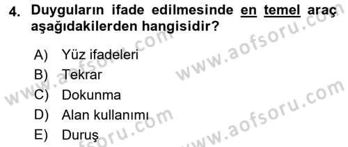 İletişim Bilgisi Dersi 2024 - 2025 Yılı (Final) Dönem Sonu Sınav Soruları 4. Soru