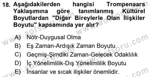 İletişim Bilgisi Dersi 2024 - 2025 Yılı Yaz Okulu Sınav Soruları 18. Soru