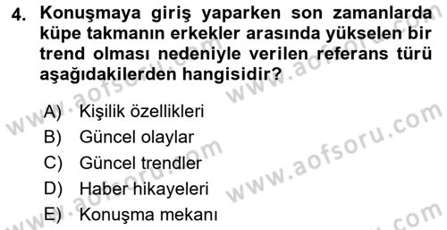 İletişim Bilgisi Dersi 2024 - 2025 Yılı Yaz Okulu Sınav Soruları 4. Soru
