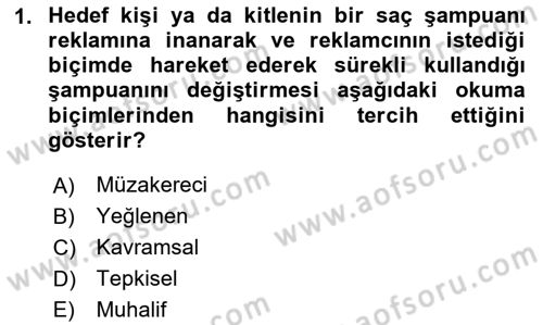 İletişim Bilgisi Dersi 2025 - 2026 Yılı (Final) Dönem Sonu Sınav Soruları 1. Soru