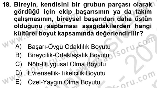 İletişim Bilgisi Dersi 2025 - 2026 Yılı (Final) Dönem Sonu Sınav Soruları 18. Soru