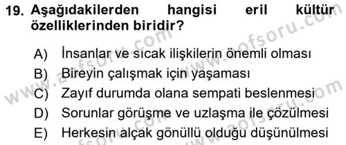 İletişim Bilgisi Dersi 2025 - 2026 Yılı (Final) Dönem Sonu Sınav Soruları 19. Soru