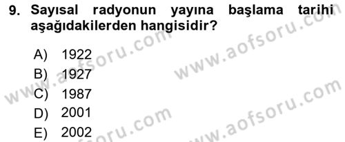 İletişim Bilgisi Dersi 2025 - 2026 Yılı (Final) Dönem Sonu Sınav Soruları 9. Soru