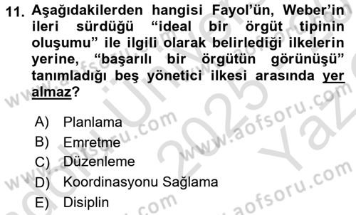 İletişim Bilgisi Dersi 2025 - 2026 Yılı Yaz Okulu Sınav Soruları 11. Soru