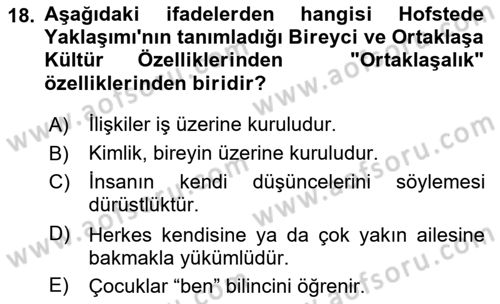 İletişim Bilgisi Dersi 2025 - 2026 Yılı Yaz Okulu Sınav Soruları 18. Soru