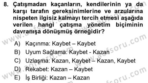 İletişim Bilgisi Dersi 2025 - 2026 Yılı Yaz Okulu Sınav Soruları 8. Soru