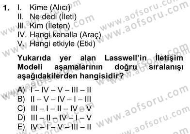 Sözlü ve Sözsüz İletişim Dersi 2012 - 2013 Yılı (Vize) Ara Sınav Soruları 1. Soru