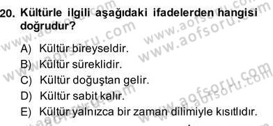 Sözlü ve Sözsüz İletişim Dersi Ara Sınavı Deneme Sınav Soruları 20. Soru
