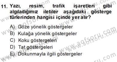 Sözlü ve Sözsüz İletişim Dersi 2013 - 2014 Yılı (Final) Dönem Sonu Sınav Soruları 11. Soru