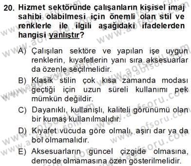 Sözlü ve Sözsüz İletişim Dersi 2013 - 2014 Yılı (Final) Dönem Sonu Sınav Soruları 20. Soru