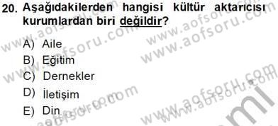 Sözlü ve Sözsüz İletişim Dersi 2014 - 2015 Yılı (Vize) Ara Sınav Soruları 20. Soru