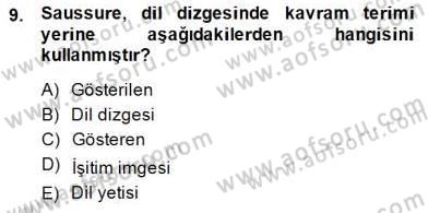 Sözlü ve Sözsüz İletişim Dersi Ara Sınavı Deneme Sınav Soruları 9. Soru