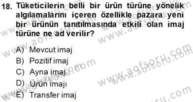 Sözlü ve Sözsüz İletişim Dersi 2014 - 2015 Yılı (Final) Dönem Sonu Sınav Soruları 18. Soru