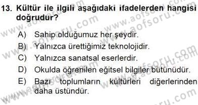 Sözlü ve Sözsüz İletişim Dersi Ara Sınavı Deneme Sınav Soruları 13. Soru