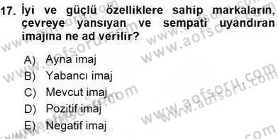 Sözlü ve Sözsüz İletişim Dersi 2015 - 2016 Yılı (Final) Dönem Sonu Sınav Soruları 17. Soru