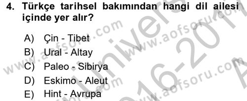 Sözlü ve Sözsüz İletişim Dersi 2016 - 2017 Yılı (Vize) Ara Sınav Soruları 4. Soru