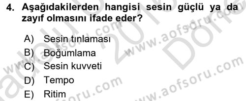 Sözlü ve Sözsüz İletişim Dersi 2016 - 2017 Yılı (Final) Dönem Sonu Sınav Soruları 4. Soru