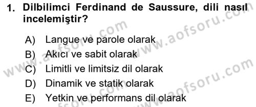 Sözlü ve Sözsüz İletişim Dersi 2017 - 2018 Yılı 3 Ders Sınav Soruları 1. Soru