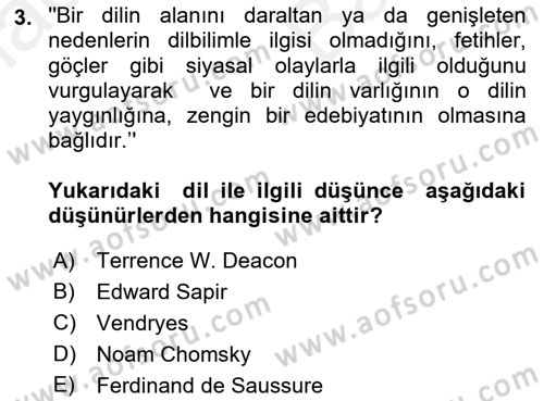 Sözlü ve Sözsüz İletişim Dersi 2017 - 2018 Yılı (Vize) Ara Sınav Soruları 3. Soru