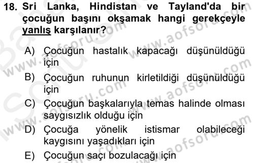 Sözlü ve Sözsüz İletişim Dersi 2017 - 2018 Yılı (Final) Dönem Sonu Sınav Soruları 18. Soru