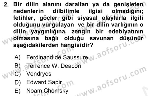 Sözlü ve Sözsüz İletişim Dersi 2018 - 2019 Yılı (Vize) Ara Sınav Soruları 2. Soru