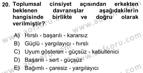 Sözlü ve Sözsüz İletişim Dersi 2018 - 2019 Yılı (Vize) Ara Sınav Soruları 20. Soru