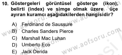 Sözlü ve Sözsüz İletişim Dersi 2018 - 2019 Yılı (Final) Dönem Sonu Sınav Soruları 10. Soru