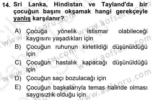 Sözlü ve Sözsüz İletişim Dersi 2018 - 2019 Yılı (Final) Dönem Sonu Sınav Soruları 14. Soru