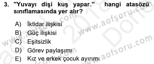 Sözlü ve Sözsüz İletişim Dersi 2018 - 2019 Yılı (Final) Dönem Sonu Sınav Soruları 3. Soru