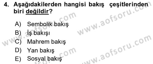Sözlü ve Sözsüz İletişim Dersi 2018 - 2019 Yılı (Final) Dönem Sonu Sınav Soruları 4. Soru