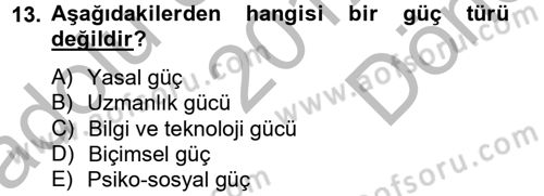Uluslararası İletişim Dersi 2012 - 2013 Yılı (Final) Dönem Sonu Sınav Soruları 13. Soru