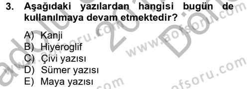 Uluslararası İletişim Dersi 2012 - 2013 Yılı (Final) Dönem Sonu Sınav Soruları 3. Soru