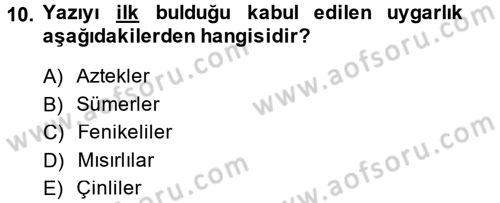 Uluslararası İletişim Dersi 2014 - 2015 Yılı (Vize) Ara Sınav Soruları 10. Soru