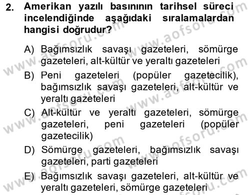 Uluslararası İletişim Dersi 2014 - 2015 Yılı (Vize) Ara Sınav Soruları 2. Soru