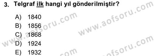 Uluslararası İletişim Dersi 2015 - 2016 Yılı (Vize) Ara Sınav Soruları 3. Soru