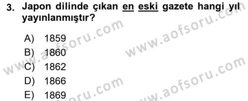 Uluslararası İletişim Dersi 2016 - 2017 Yılı (Vize) Ara Sınav Soruları 3. Soru
