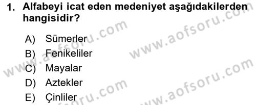Uluslararası İletişim Dersi 2017 - 2018 Yılı (Vize) Ara Sınav Soruları 1. Soru
