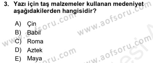 Uluslararası İletişim Dersi 2017 - 2018 Yılı (Vize) Ara Sınav Soruları 3. Soru