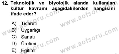 Uluslararası İletişim Dersi 2017 - 2018 Yılı (Final) Dönem Sonu Sınav Soruları 12. Soru