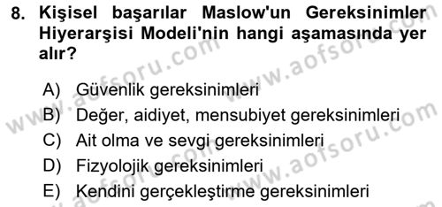 İletişim Kuramları Dersi 2020 - 2021 Yılı Yaz Okulu Sınav Soruları 8. Soru
