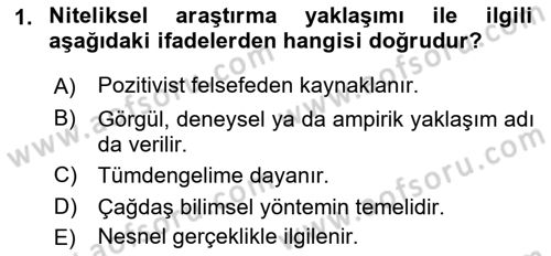 İletişim Kuramları Dersi 2021 - 2022 Yılı (Vize) Ara Sınav Soruları 1. Soru