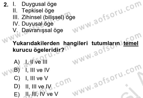 İletişim Kuramları Dersi 2021 - 2022 Yılı (Final) Dönem Sonu Sınav Soruları 2. Soru
