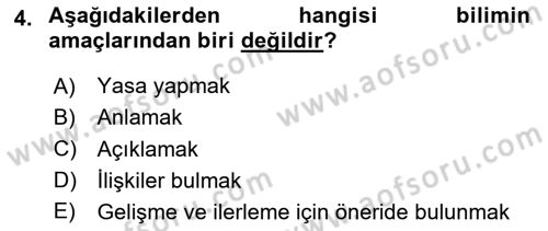 İletişim Kuramları Dersi 2023 - 2024 Yılı (Vize) Ara Sınav Soruları 4. Soru