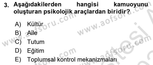 İletişim Kuramları Dersi 2023 - 2024 Yılı (Final) Dönem Sonu Sınav Soruları 3. Soru