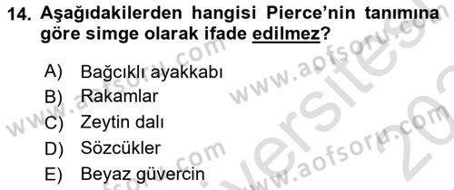 İletişim Kuramları Dersi 2023 - 2024 Yılı Yaz Okulu Sınav Soruları 14. Soru