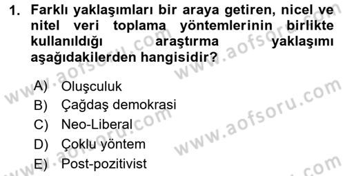 İletişim Kuramları Dersi 2024 - 2025 Yılı (Final) Dönem Sonu Sınav Soruları 1. Soru
