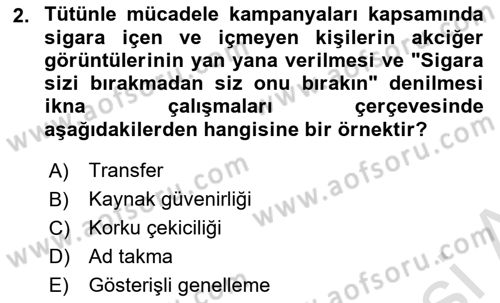 İletişim Kuramları Dersi 2024 - 2025 Yılı (Final) Dönem Sonu Sınav Soruları 2. Soru