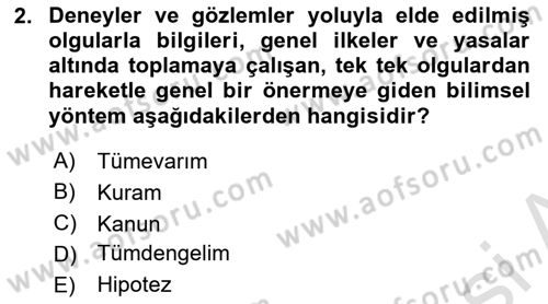 İletişim Kuramları Dersi 2024 - 2025 Yılı Yaz Okulu Sınav Soruları 2. Soru