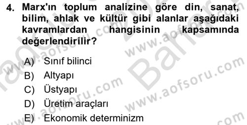 İletişim Kuramları Dersi 2025 - 2026 Yılı (Vize) Ara Sınav Soruları 4. Soru