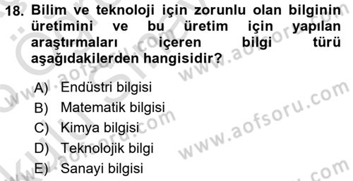 İletişim Kuramları Dersi 2025 - 2026 Yılı Yaz Okulu Sınav Soruları 18. Soru